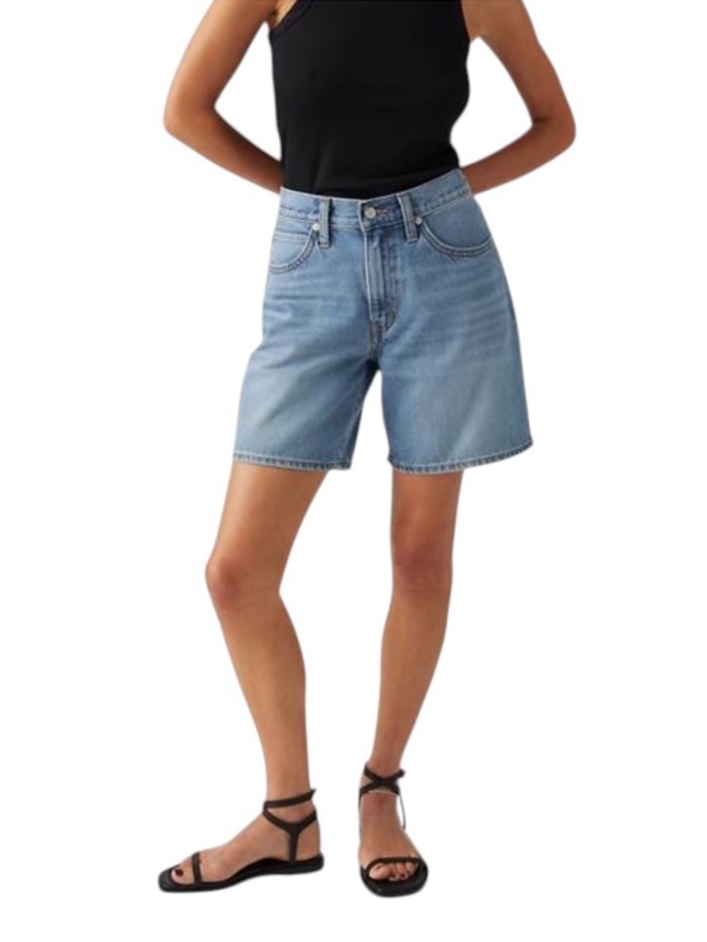 Light Blue Denim High-Rise Women’s Shorts size 24
